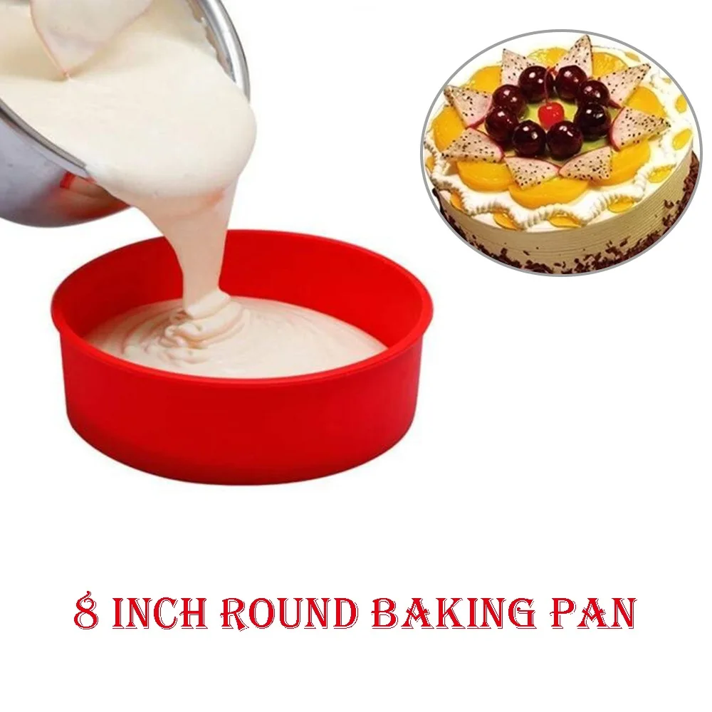 Форма для выпечки 8 дюймовая Силиконовая Круглая торта кухонная форма DIY десерты