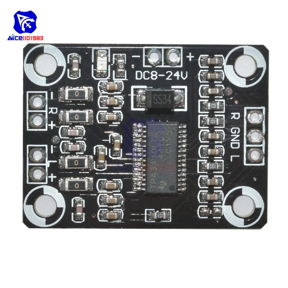 Цифровой модуль усилителя diymore TPA3110 2X15W аудио стерео Плата мощности мини