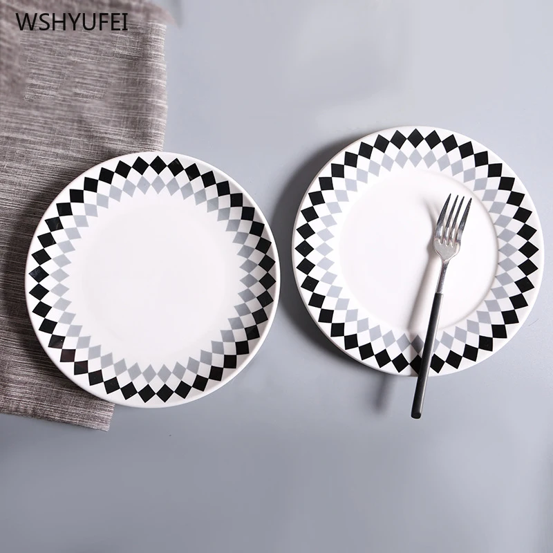 Прямая продажа Новая креативная керамическая тарелка для западной еды домашнего ресторана кухни фруктов