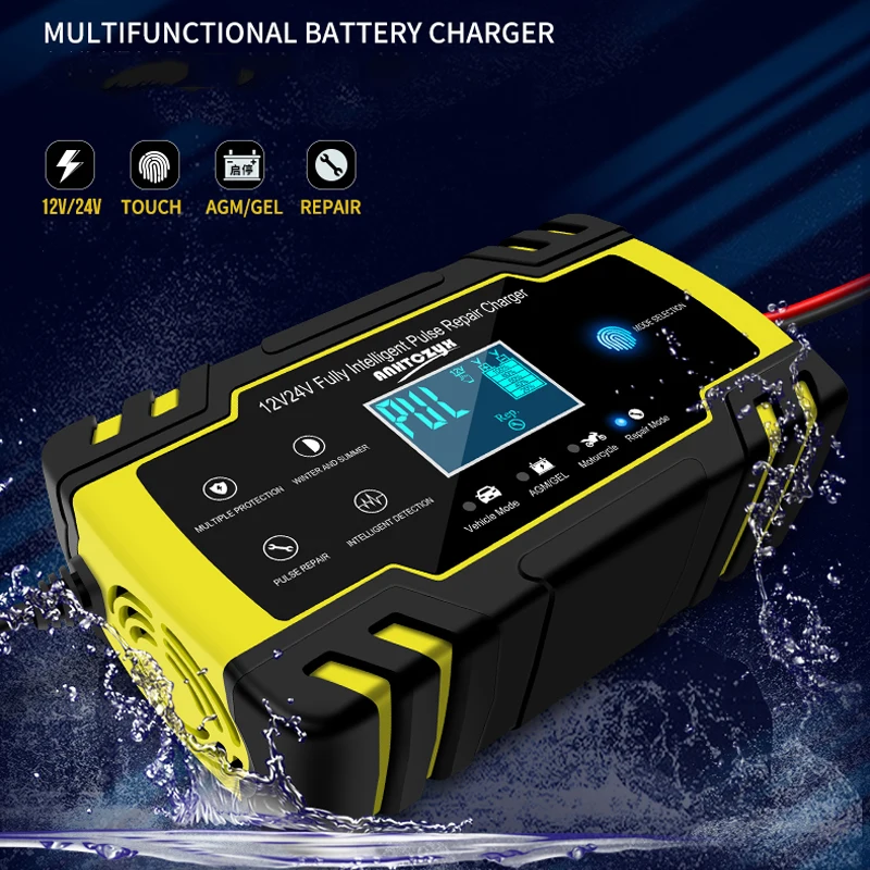 12V 24V 8A полностью автоматическое зарядное устройство для автомобильного