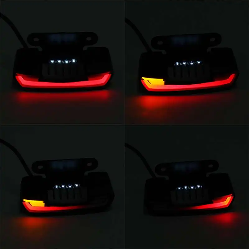 Водонепроницаемые задние стоп-сигналы для номерного знака мотоцикла тормозные