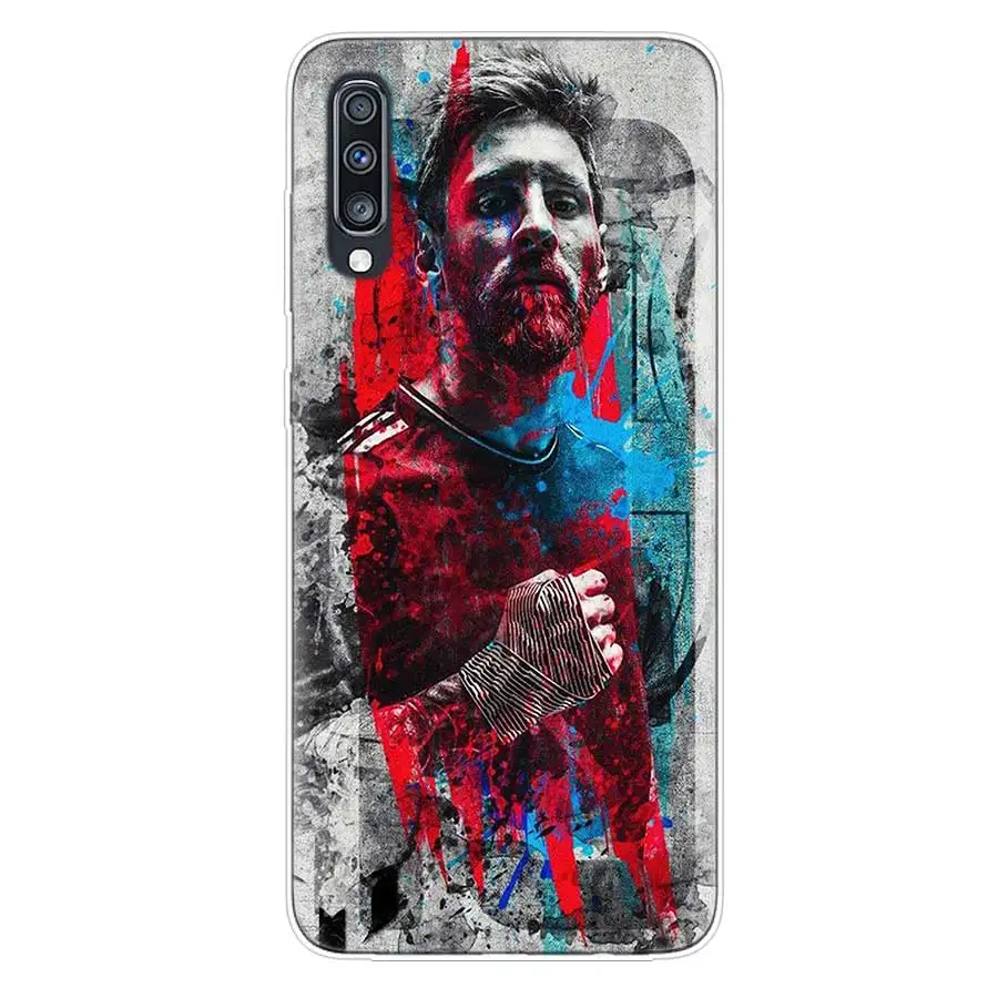Футбол звезда номер десять Сердце чехол для samsung Galaxy A70 A50 A20E S10E S10 плюс A40 A30 A20 A10 A60 A80 A50S A70S A30S крышка