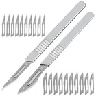 Стальные лезвия нож для скальпеля #11 #23, нескользящий резак, лезвия гравировальные ремесленные ножи для Мобильный телефон ноутбуков, ручной инструмент для ремонта печатных плат