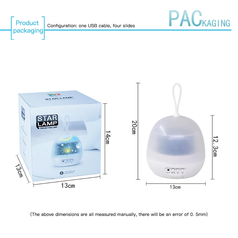 3D светодиодный ночсветильник звездное небо волшебная звезда луна проектор