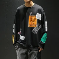 new teens sweatshirts men fashion print harajuku pullover hoodie hip hop streetwear o neck men anime clothes