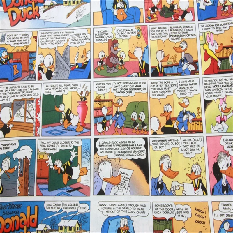 Тонкая 100% хлопчатобумажная наволочка из мультфильма Дональд Дак для мальчиков |