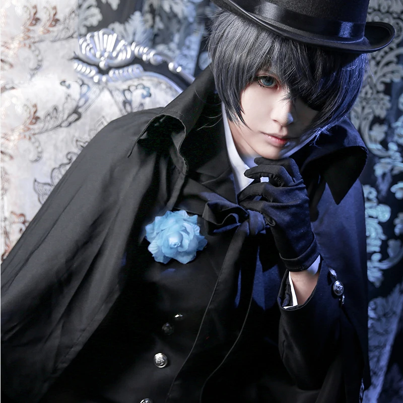 Костюм черного Батлера для косплея фантастического улей костюм на Хэллоуин