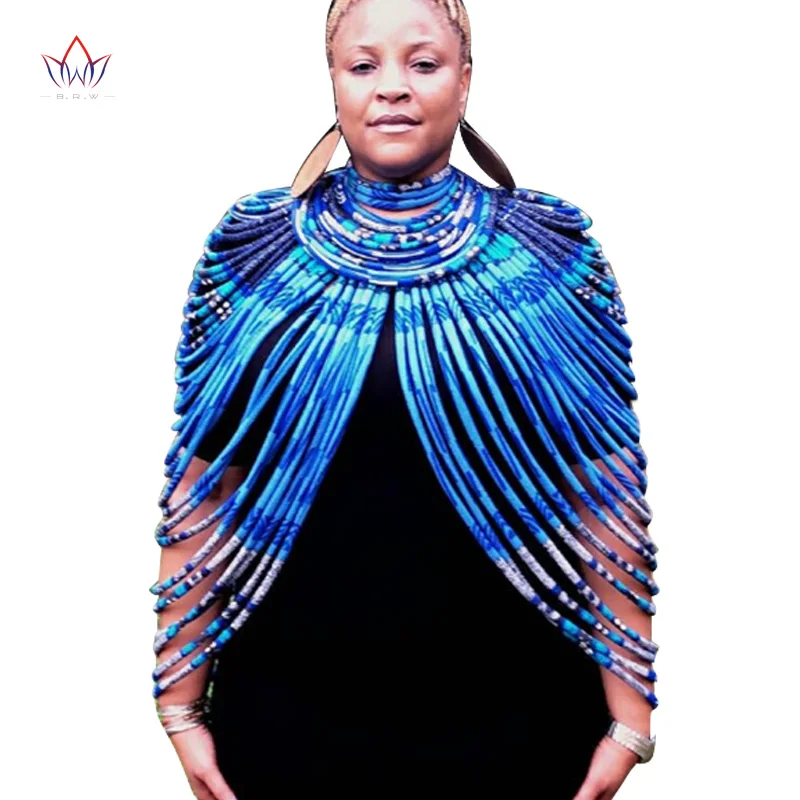 2021 Анкара красивые Многожильный Жемчужное ожерелье в африканском стиле Bold