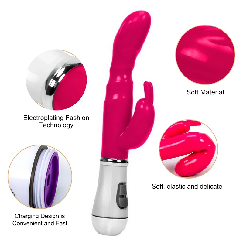 Вибратор с 12 скоростями и сильным Кроликом Стимулятор клитора массажер для точки