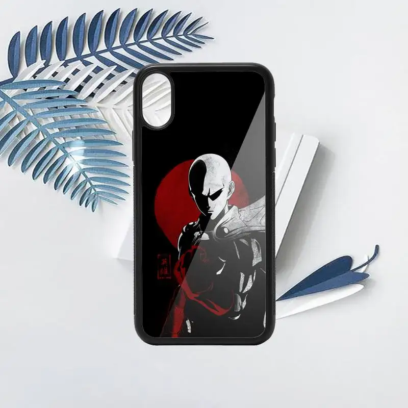 

Japan anime one punch man Phone Case PC for iPhone 11 12 pro XS MAX 8 7 6 6S Plus X 5S SE 2020 XR