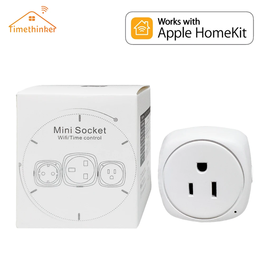Timethinker WiFi умная розетка для Apple Homekit Alexa Google Home EU US домашняя вилка Siri Голосовая