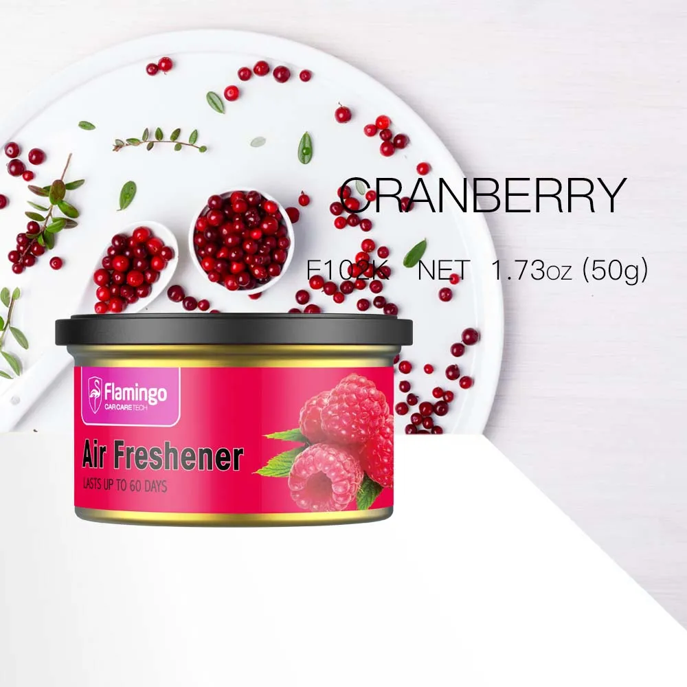 Cranberry 1,73 унций автомобильный освежитель воздуха для автомобиля, твердый ароматизатор, коробка, дезодорант, ванильный аромат, аксессуары для интерьера - Название цвета: Cranberry