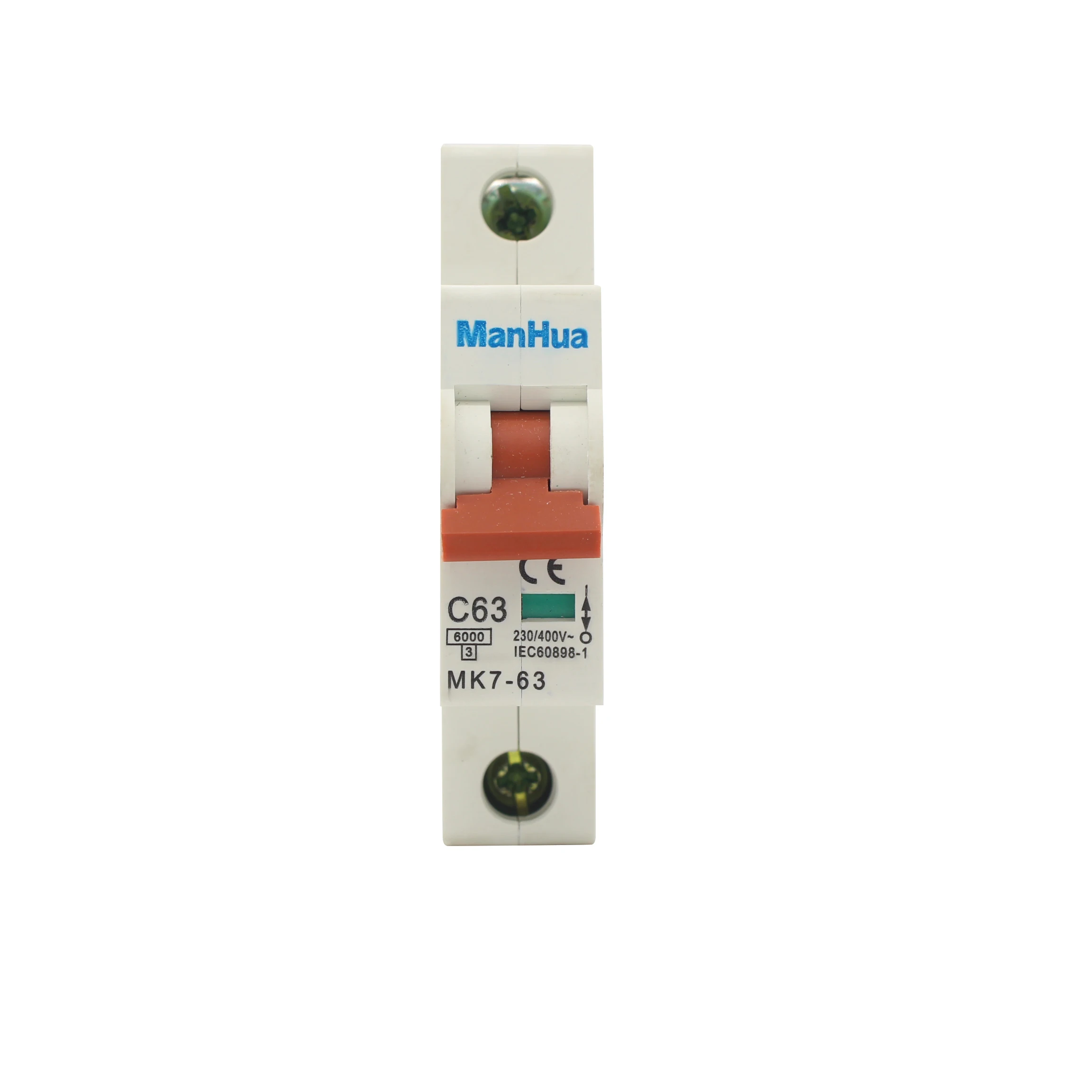 ManHua MK7-63 6000A стандарт ЕС конструкция 1P~ 230/400V 6A 16A 20A 32A 63A CE сертификат выключатели Мини автоматический выключатель