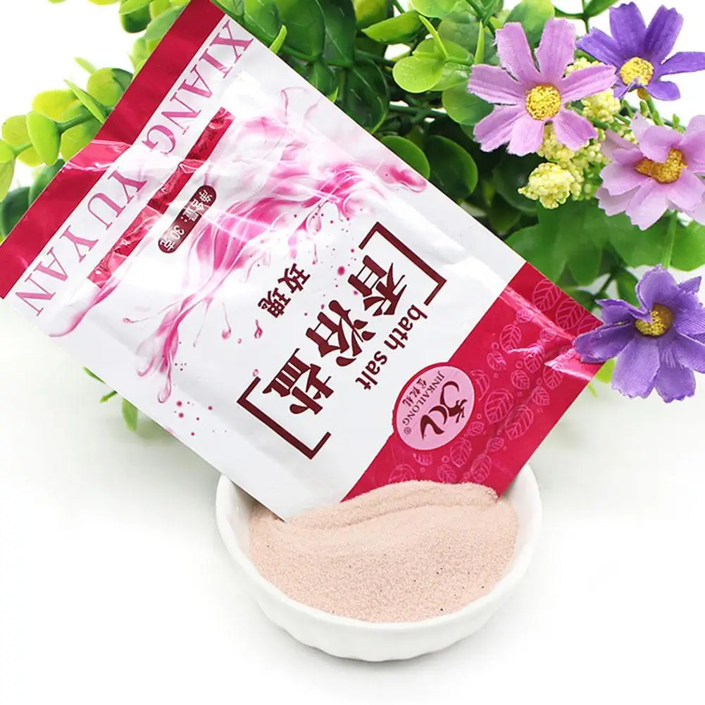 Горячая продажа 1 мешок для ванны морская соль розовая пудра душ тела массажер