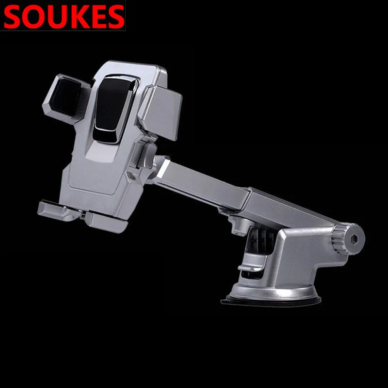 gray Rotation Sucker Car Mobile phone GPS navigation Holder For Chevrolet Cruze Aveo Opel Insignia Ssangyong kyron rexton Honda - Цвет: gray