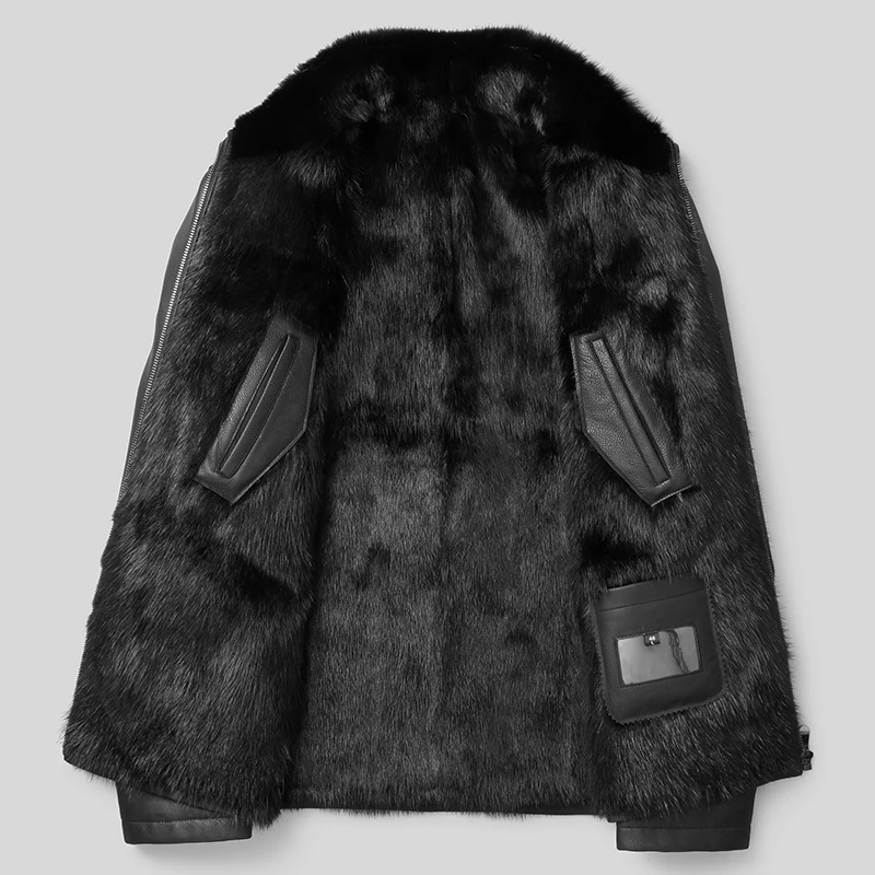 DK Роскошная Одежда из натурального меха норки овечья кожа высшего качества