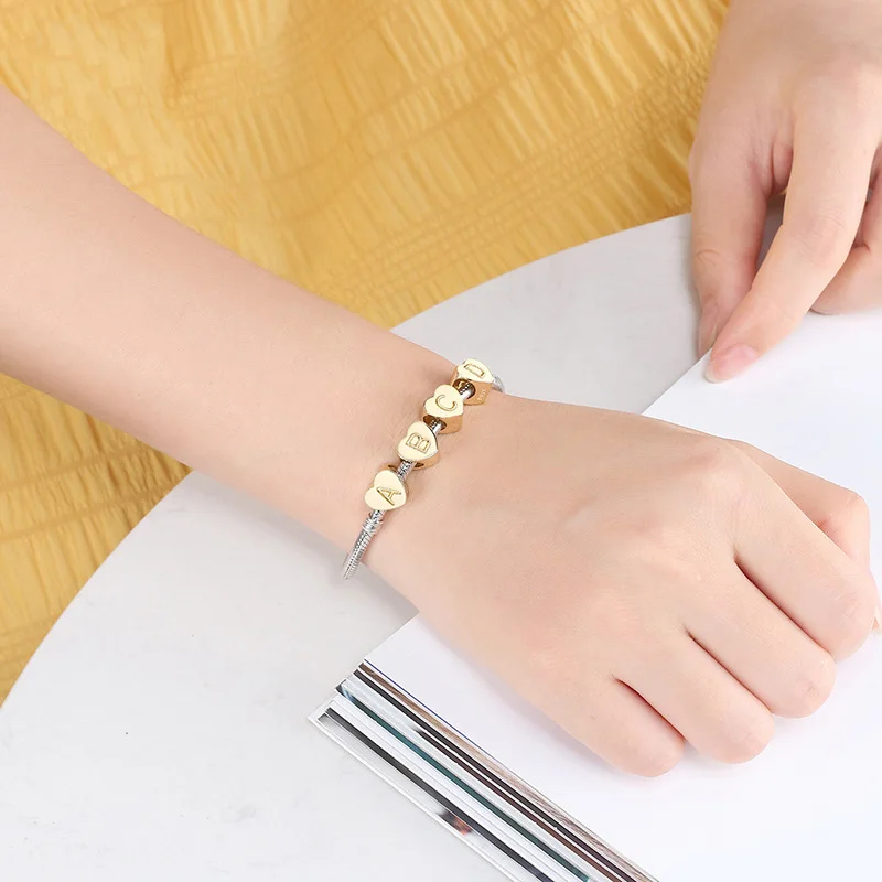 100% Стерлинговое Серебро 925 пробы бусива буква Шарм алфавита Подходит для Pandora