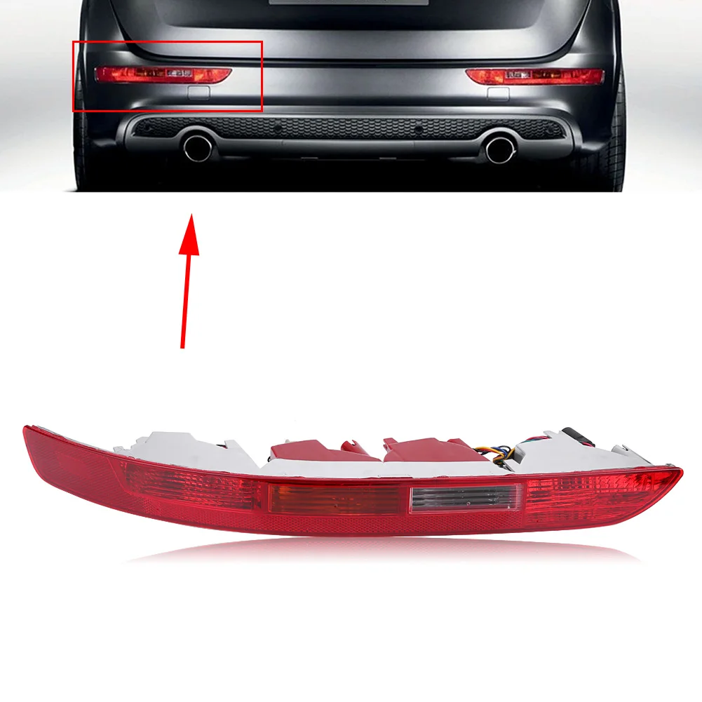 

Low power Super bright LED Rear Left Side Lower Bumper Red Reverse Tail Light Fog Lamp plastic lens for Audi Q5 2.0T 2006-2016