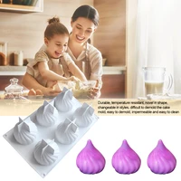 3d 6 holes 3d onions head silicone mold for diy soy wax candles aromatherapy making handmade soap plaster cake decoration way