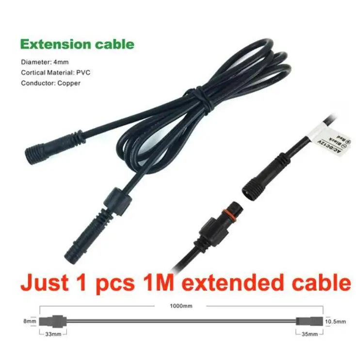 3 Вт IP67 12 V/24VDC светодиодный вниз светильник CREE открытый уличный подземный погребенный светильник ing Водонепроницаемый сауна лодка лестницы точечные мини-светильник - Испускаемый цвет: 1pcs 1M extension