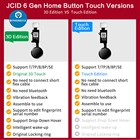 Универсальный гибкий кабель JCID 6 Gen 3D для IPhone 7, 7, P, 8, 8, P, Кнопка возврата на главную панель, меню, функция возврата