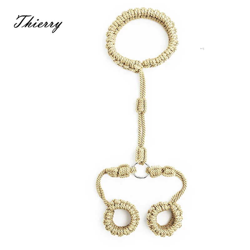 Наручники и ошейники для связывания из мягкого полиэстера шнур ограничения |