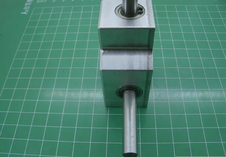 vender 90 Graus Reverser Espiral Chanfro Caixa De Engrenagens Pequena Relação Redução 1:1 Dupla Saída Eixo 8mm Redutor Montagem Diy Modelo Brinquedo