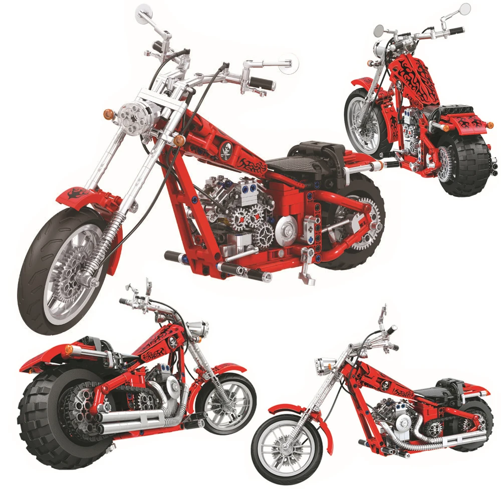 Новые высокотехнологичные строительные блоки для мотоциклистов большие
