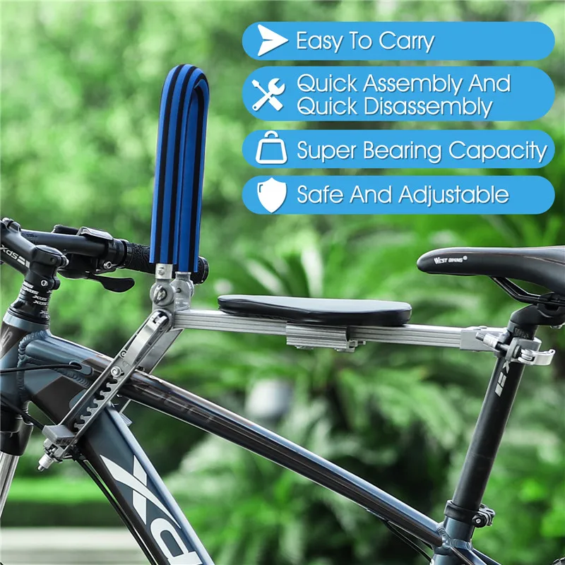 Детское Велосипедное Сиденье WEST BIKING складное безопасное седло для горного
