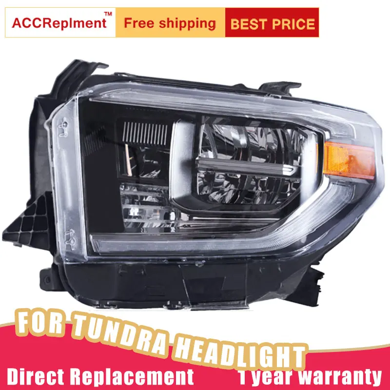 

2Pcs LED Headlights For Toyota Tundra 2014-2020 led car lights Angel eyes Full LED Fog lights LED Daytime Running Lights