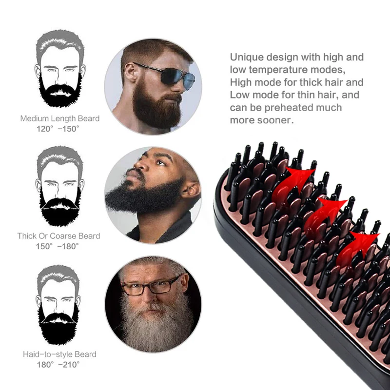 3 в 1 многофункциональная Hair straightener расческа выпрямитель для волос стайлер плойка