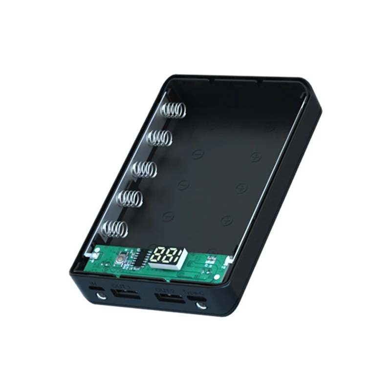 Новый чехол для аккумулятора 18650 коробка хранения 5 В двойной USB с цифровым