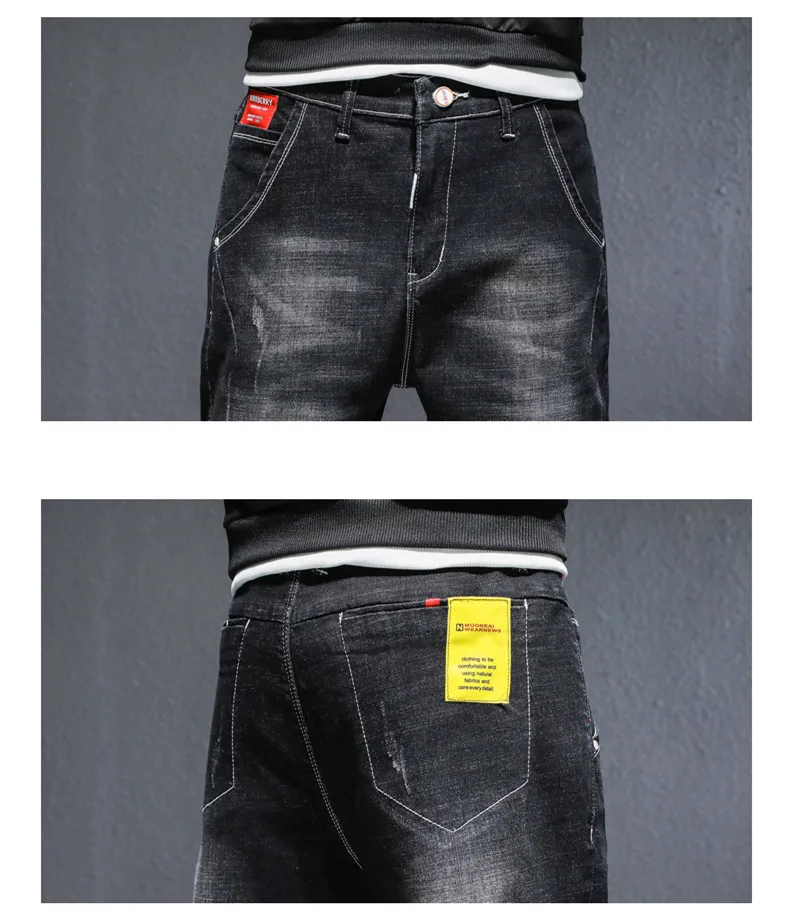 

2020 Autumn New High Slim Jeans Men's Straight Full Length Pantsyouthful Vitality Pants Men Jeans