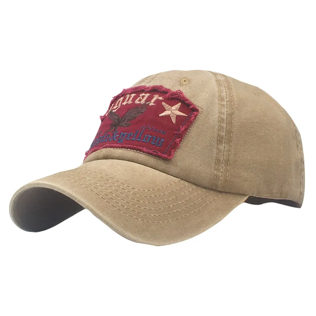 Винтажная Кепка в стиле ретро из джинсовой ткани с буквенным принтом бейсбольная