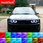 Многоцветная светодиодная RGB фара Angel Eyes Halo Ring Eye Радиочастотный пульт дистанционного управления для BMW E36 E38 E39 E46 Проектор 4x131 мм аксессуары