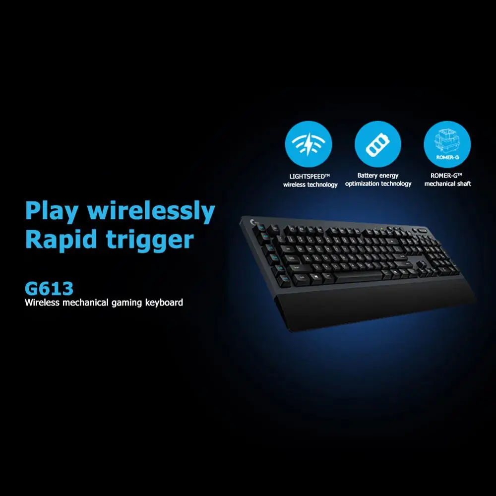 Logitech G613 2 4G Bluetooth Беспроводная LIGHTSPEED игровая механическая клавиатура 10 клавиш без