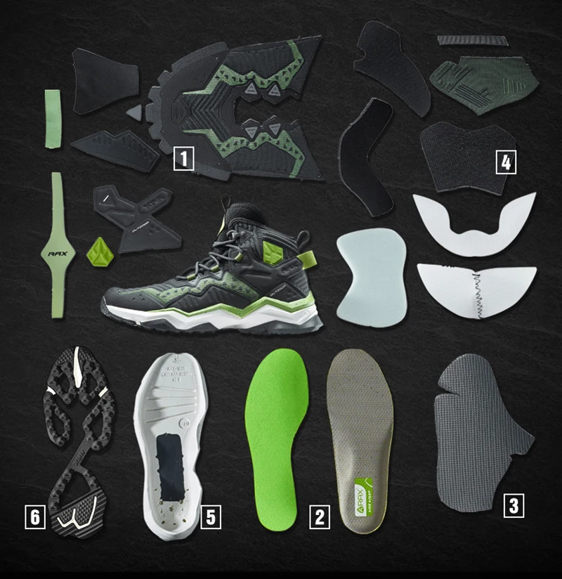 Rax/мужская водонепроницаемая походная обувь Дышащие горные ботинки Уличные