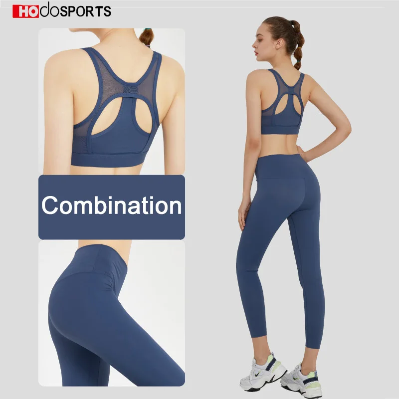 

S-XXL 2PCS Women Seamless Sports Set Two Piece Crop Top T-shirt Bra Leggings Workout Set Fitness Yoga Gym Clothes Fitness Set