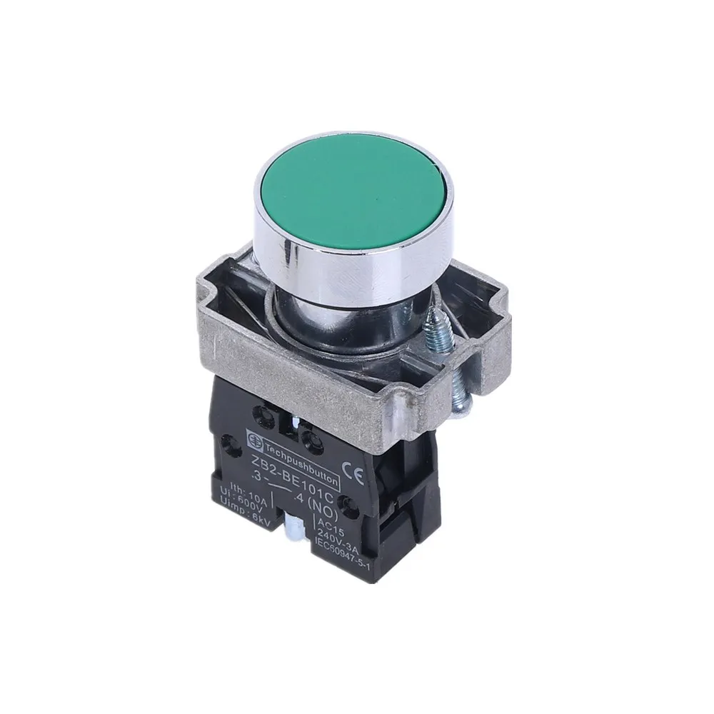 1 шт. 22 мм XB2-BA11 21 размеры 31-42 51 Flush кнопки Мгновенный кнопочный переключатель 600V 10A - Цвет: XB2-BA31