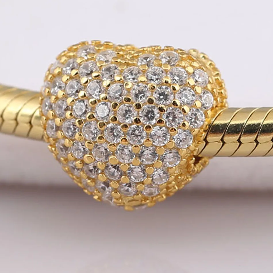 S925 Бусины DIY Ювелирные изделия открыть мое сердце зажимы пробки Cyrstal Шарм fit леди