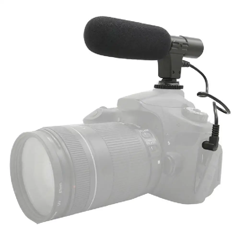 MIC 01 SLR стерео микрофон DSLR DV камера компьютерные новости профессиональный Запись