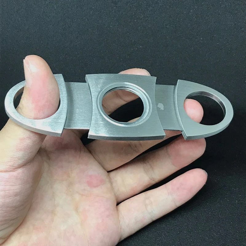 Ножницы из нержавеющей стали с двумя лезвиями для резки сигар Классические