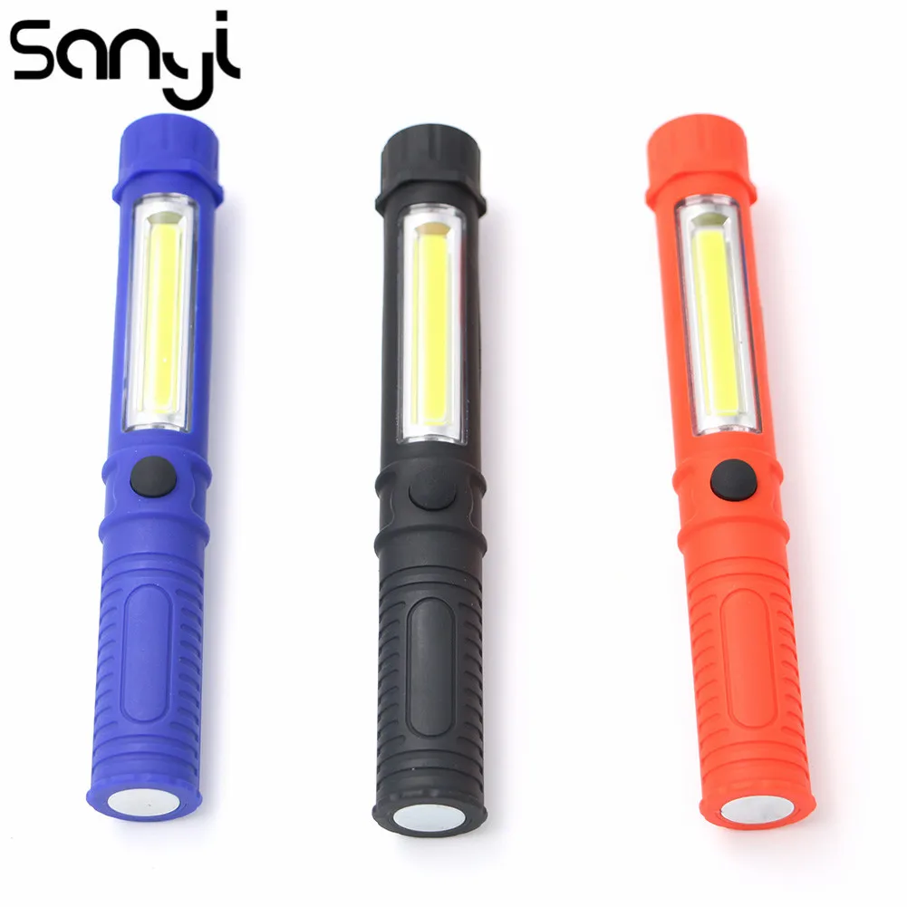 

Portable Mini Light Working Inspection light COB LED Multifunction Maintenance flashlight Hand Torch lamp With Magnet AAA