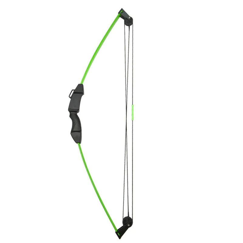Green Bow 12lbs стрельба из лука детский блочный лук набор со стрелами из стекловолокна Молодежный детский тренировочный лук стрельба игра подарок для детей - Цвет: Green Bow