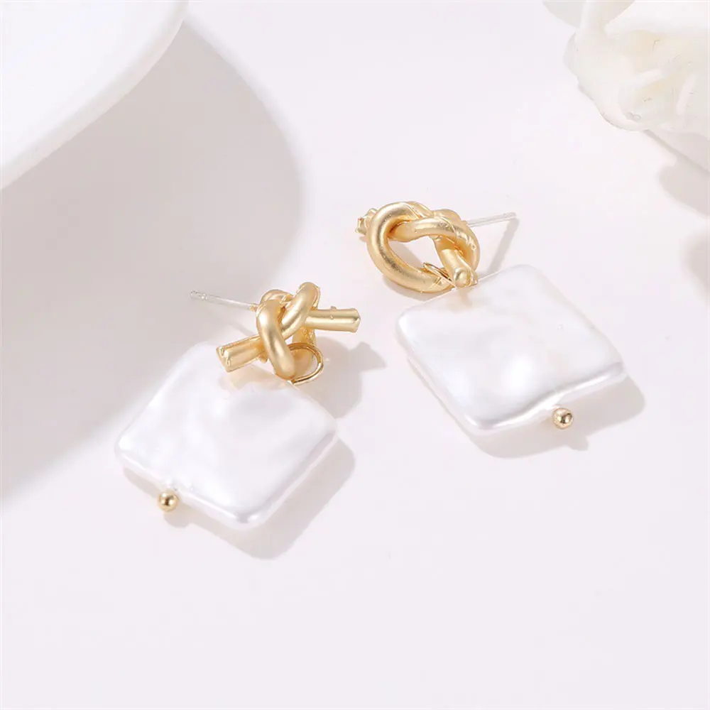 Серьги в Корейском стиле с искусственным жемчугом Винтажные висячие серьги бохо