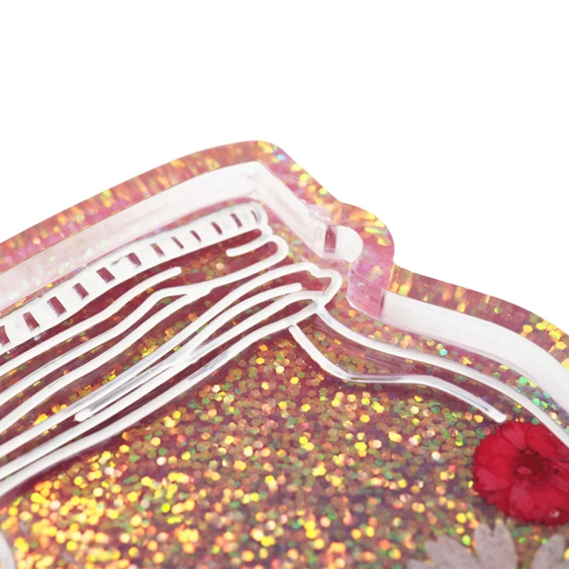 

DIY Epoxy Crystal Resin Scented Candle Tray Bottle Mold for DIY Jewelry Holder Home Decoration U90F