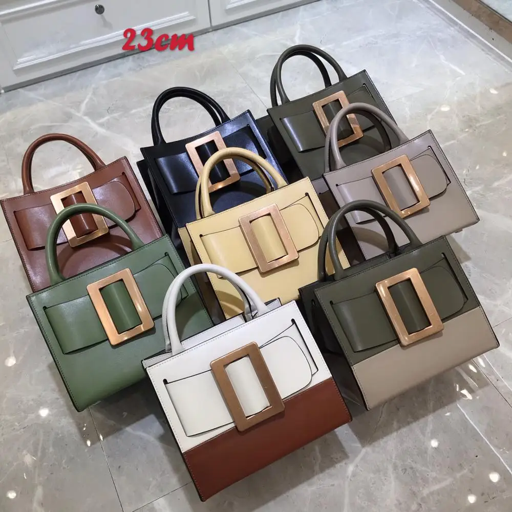 

free shipping 2020 the new style gold sequined genuine cow leather women handbag one shoulder bag crossbody bag 9 color 2 size
