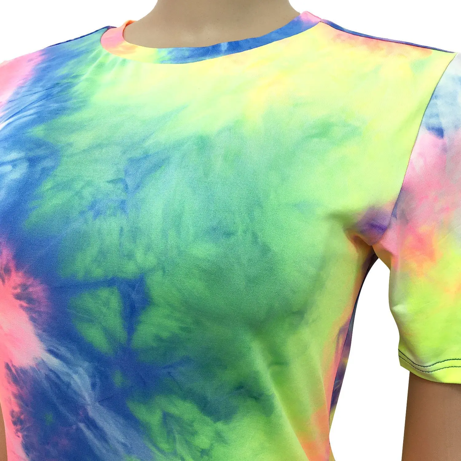 

2021 Casual Women Print Tie Dye Two Piece Set Shirt + Pants Sportsuit Loose Has Stretch Summer Clothes For Women