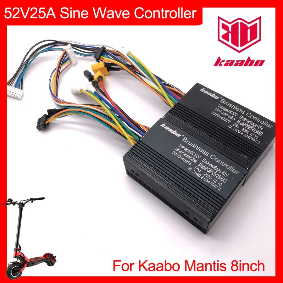 Mantis 8 52V25A контроллер синусоидальной волны Передняя и задняя плата A B Kaabo 8-дюймовый