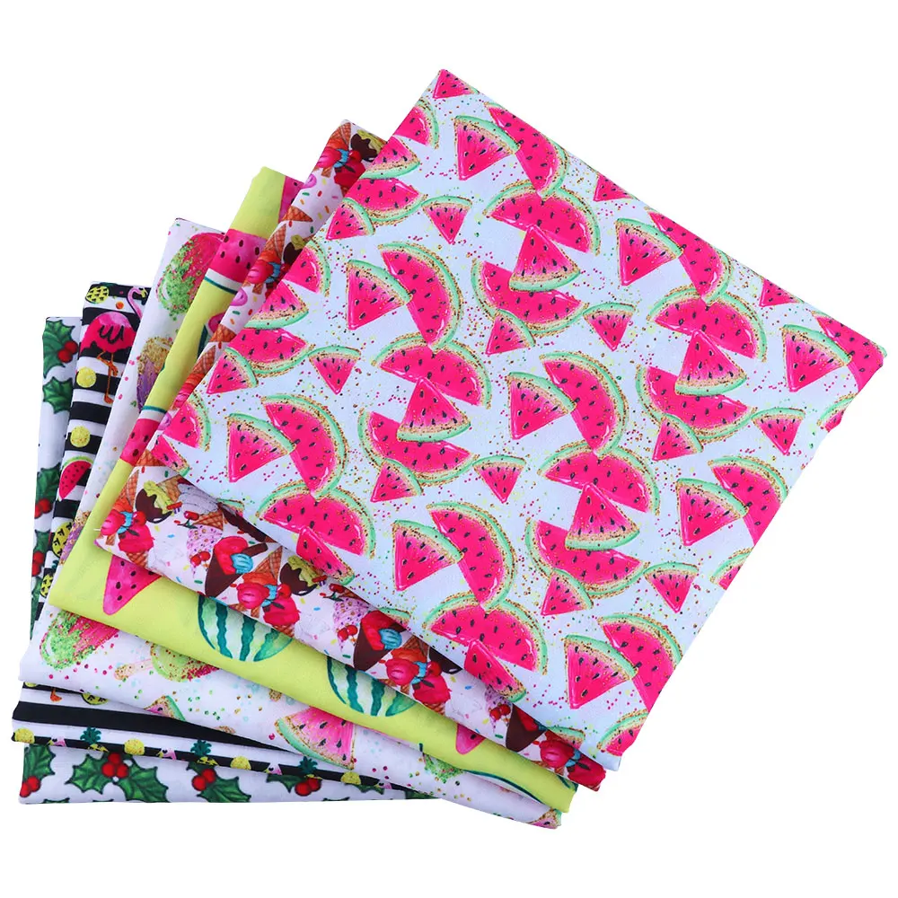 50*140 см с фруктовым рисунком Полиэстеровая хлопковая ткань из смешанных